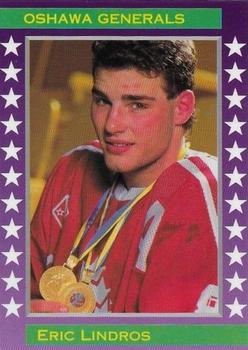 1991 Purple Border White Stars (unlicensed) #NNO Eric Lindros Front