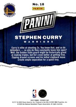 2023 Panini Father's Day - Holo #18 Stephen Curry Back