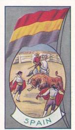 1936 Allen's Sports and Flags of Nations - Irish Moss Gum Jubes #27 Spain Front