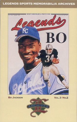1992-93 Legends Sports Memorabilia Archives Postcards - West Coast National (Anaheim, CA) #11 Bo Jackson Front