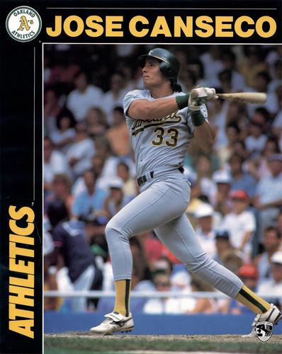 1990 Norman James Locker Cards #L310 Jose Canseco Front