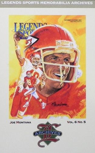 1993-94 Legends Sports Memorabilia Archives Postcards (Subscriptions offer) #NNO Joe Montana Front
