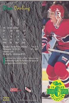 1993 Classic Four Sport - Gold #222 Dion Darling Back
