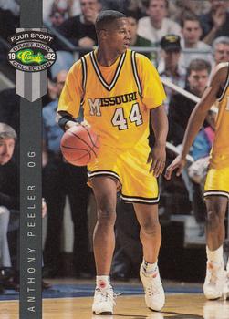 1992 Classic Four Sport #12 Anthony Peeler Front
