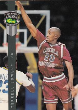 1992 Classic Four Sport #8 Terrell Lowery Front