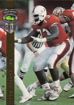 1992 Classic Four Sport - Gold #132 Leon Searcy Front