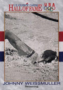 1991 Impel U.S. Olympic Hall of Fame #8 Johnny Weissmuller Front