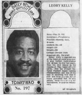 1970-71 Dayton Daily News (M137) #197 Leroy Kelly Front