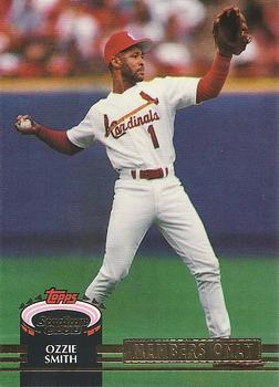 1992 Stadium Club Members Only #NNO Ozzie Smith Front