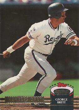 1992 Stadium Club Members Only #NNO George Brett Front