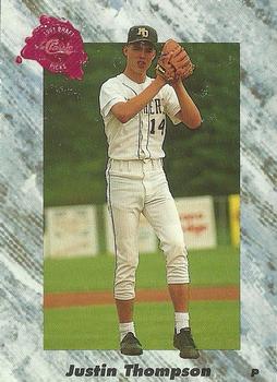 1991 Classic Four Sport #78 Justin Thompson Front