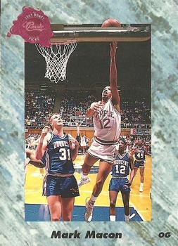 1991 Classic Four Sport #152 Mark Macon Front