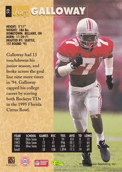 1995 Classic Five Sport #50 Joey Galloway Back