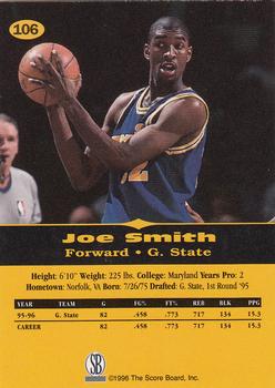 1996-97 Score Board All Sport PPF #106 Joe Smith Back