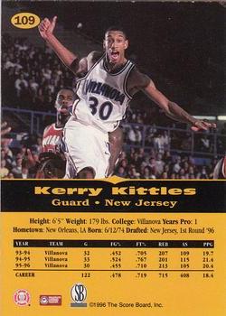 1996-97 Score Board All Sport PPF #109 Kerry Kittles Back