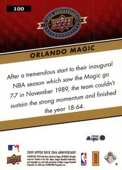 2009 Upper Deck 20th Anniversary #100 Orlando Magic Back