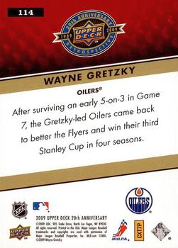2009 Upper Deck 20th Anniversary #114 Wayne Gretzky Back
