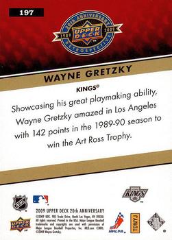 2009 Upper Deck 20th Anniversary #197 Wayne Gretzky Back