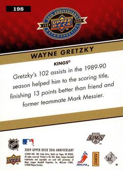 2009 Upper Deck 20th Anniversary #198 Wayne Gretzky Back