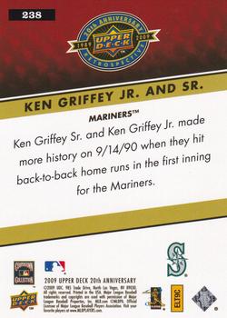 2009 Upper Deck 20th Anniversary #238 Ken Griffey Jr. / Ken Griffey Sr. Back
