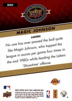 2009 Upper Deck 20th Anniversary #280 Magic Johnson Back