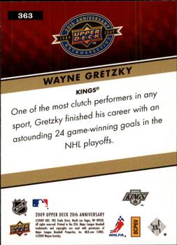 2009 Upper Deck 20th Anniversary #363 Wayne Gretzky Back