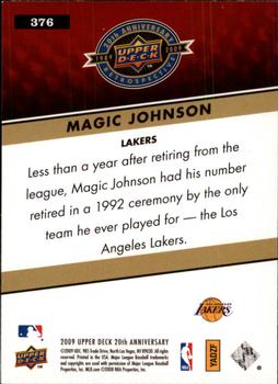 2009 Upper Deck 20th Anniversary #376 Magic Johnson Back