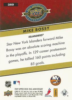 2009 Upper Deck 20th Anniversary #389 Mike Bossy Back