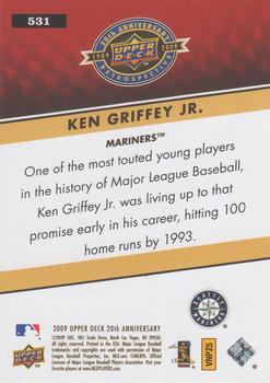 2009 Upper Deck 20th Anniversary #531 Ken Griffey Jr. Back