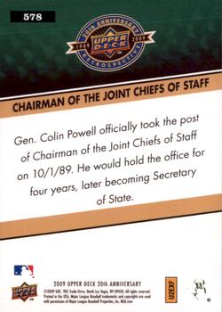 2009 Upper Deck 20th Anniversary #578 Colin Powell Back