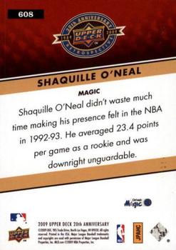 2009 Upper Deck 20th Anniversary #608 Shaquille O'Neal Back