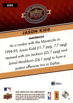 2009 Upper Deck 20th Anniversary #695 Jason Kidd Back