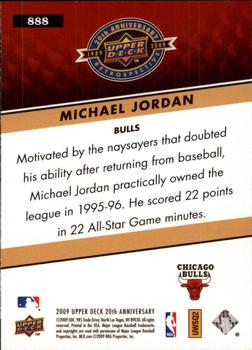 2009 Upper Deck 20th Anniversary #888 Michael Jordan Back