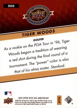 2009 Upper Deck 20th Anniversary #969 Tiger Woods Back