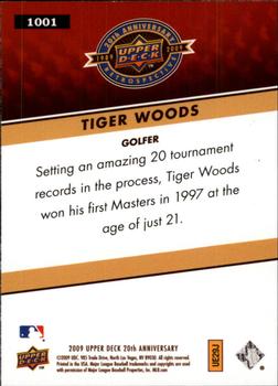 2009 Upper Deck 20th Anniversary #1001 Tiger Woods Back