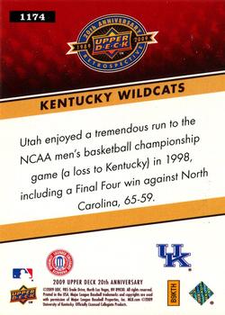 2009 Upper Deck 20th Anniversary #1174 Kentucky Wildcats Back