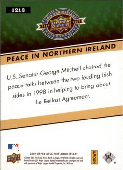 2009 Upper Deck 20th Anniversary #1213 Peace In Northern Ireland Back