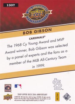 2009 Upper Deck 20th Anniversary #1307 Bob Gibson Back