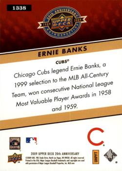 2009 Upper Deck 20th Anniversary #1338 Ernie Banks Back