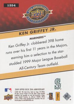 2009 Upper Deck 20th Anniversary #1354 Ken Griffey Jr. Back