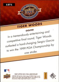2009 Upper Deck 20th Anniversary #1371 Tiger Woods Back