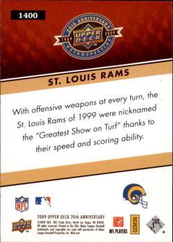 2009 Upper Deck 20th Anniversary #1400 St. Louis Rams Back