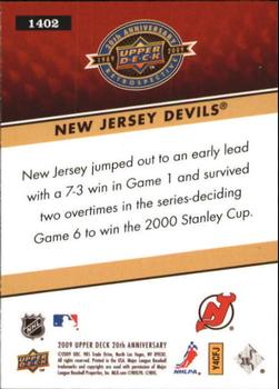 2009 Upper Deck 20th Anniversary #1402 New Jersey Devils Back