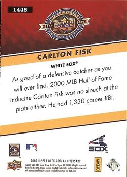 2009 Upper Deck 20th Anniversary #1448 Carlton Fisk Back