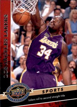 2009 Upper Deck 20th Anniversary #1526 Los Angeles Lakers Front