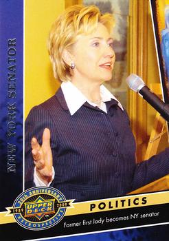 2009 Upper Deck 20th Anniversary #1596 Hillary Clinton Front