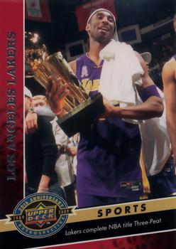 2009 Upper Deck 20th Anniversary #1631 Los Angeles Lakers Front