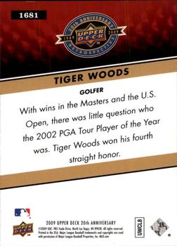 2009 Upper Deck 20th Anniversary #1681 Tiger Woods Back