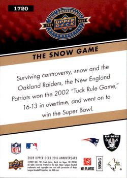 2009 Upper Deck 20th Anniversary #1720 The Snow Game Back