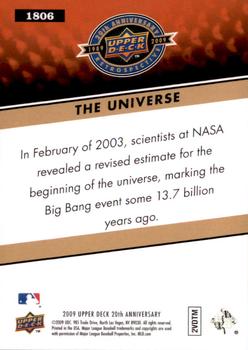 2009 Upper Deck 20th Anniversary #1806 The Universe Back